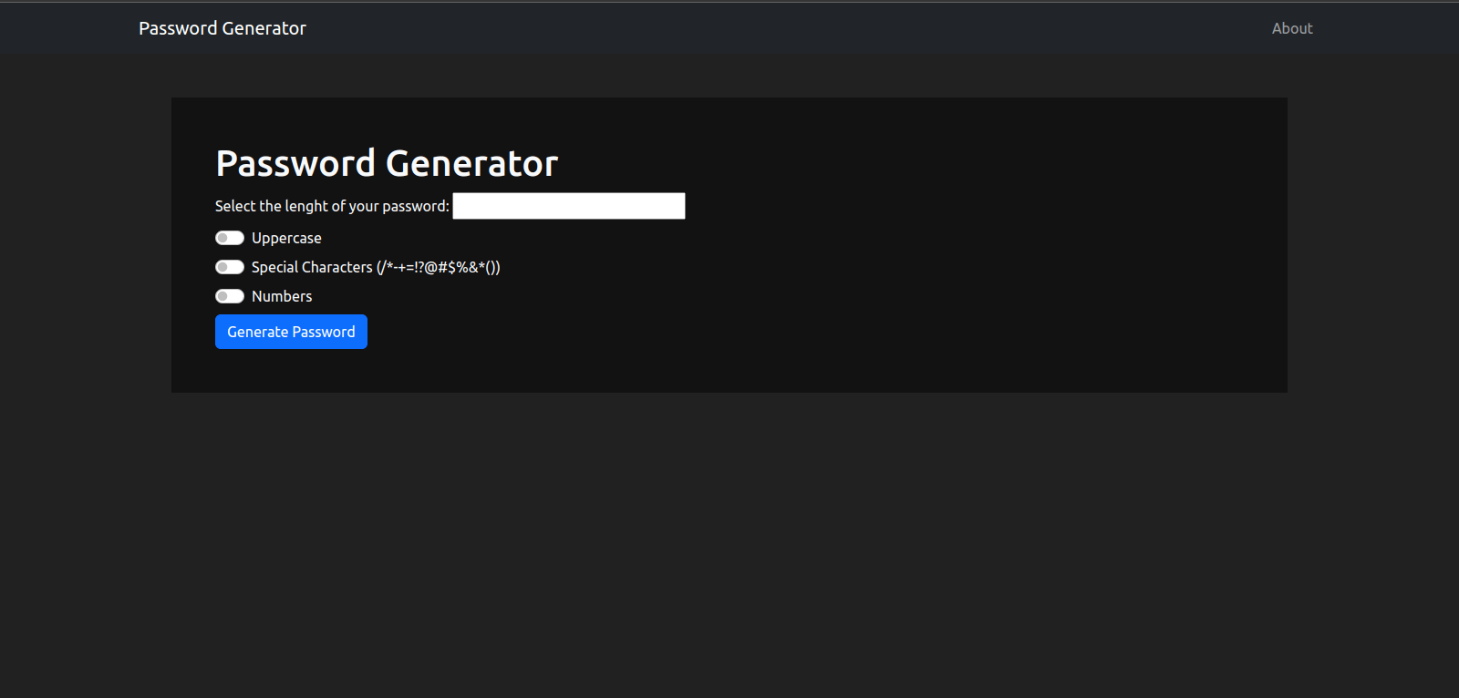 PasswordGenerator